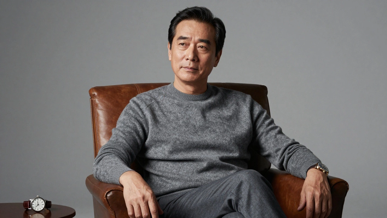 Calm man in armchair with classic watch, exuding quiet confidence