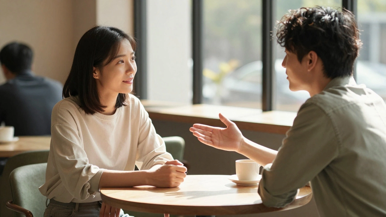 Two people having empathetic conversation